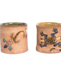 Übertopf bemalt Gecko - 1